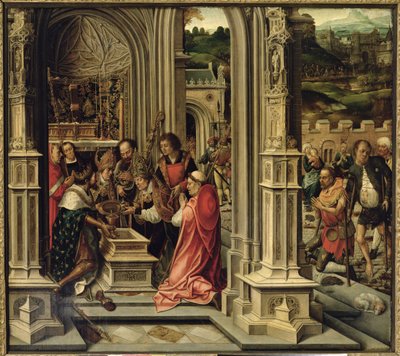 Charlemagne Placing the Relics of Christ in the Chapel of Aix-la-Chapelle by Bernard van Orley